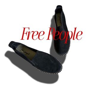 Free People Black Slip-On Loafers